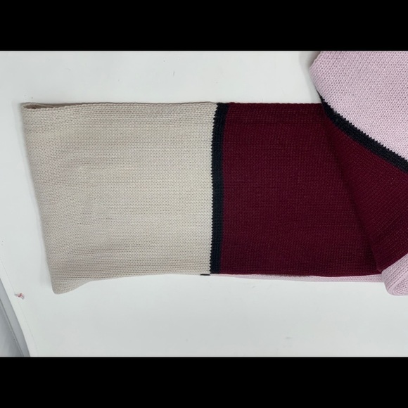 Kate spade newyork wool scarf wrap ballet/ merlot - Picture 6 of 9